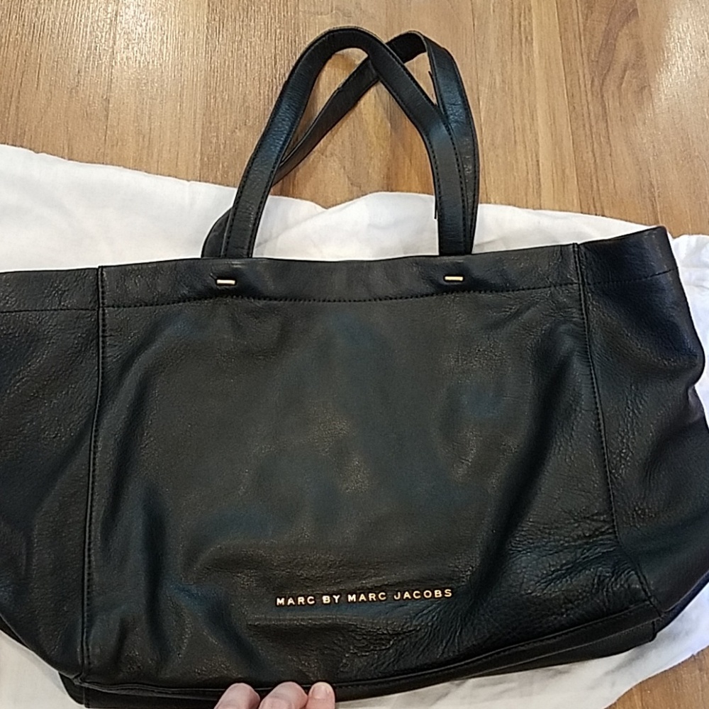 Marc by Marc Jacobs Black Leather Tote Bag